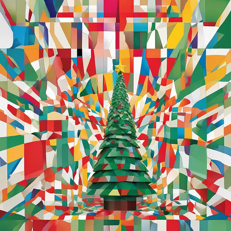 Geometric Tree Stable Diffusion prompt example