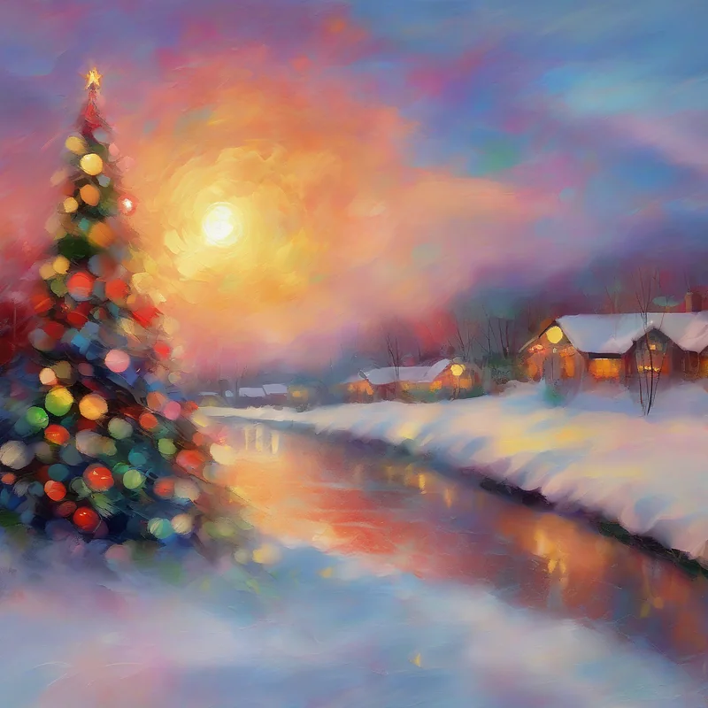 Impressionistic Evening Stable Diffusion prompt example