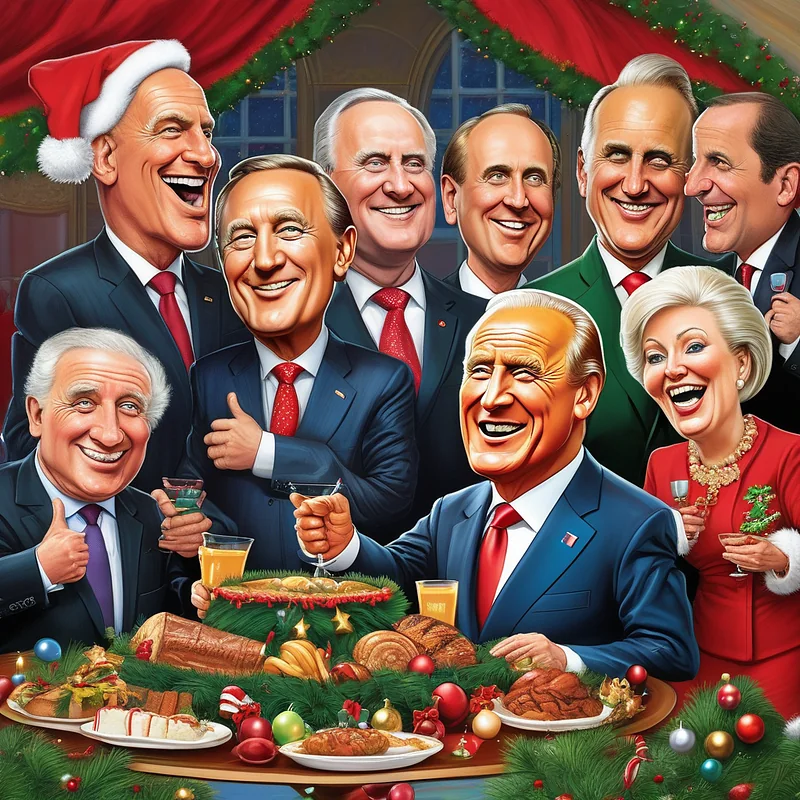 Political Satire Stable Diffusion prompt example