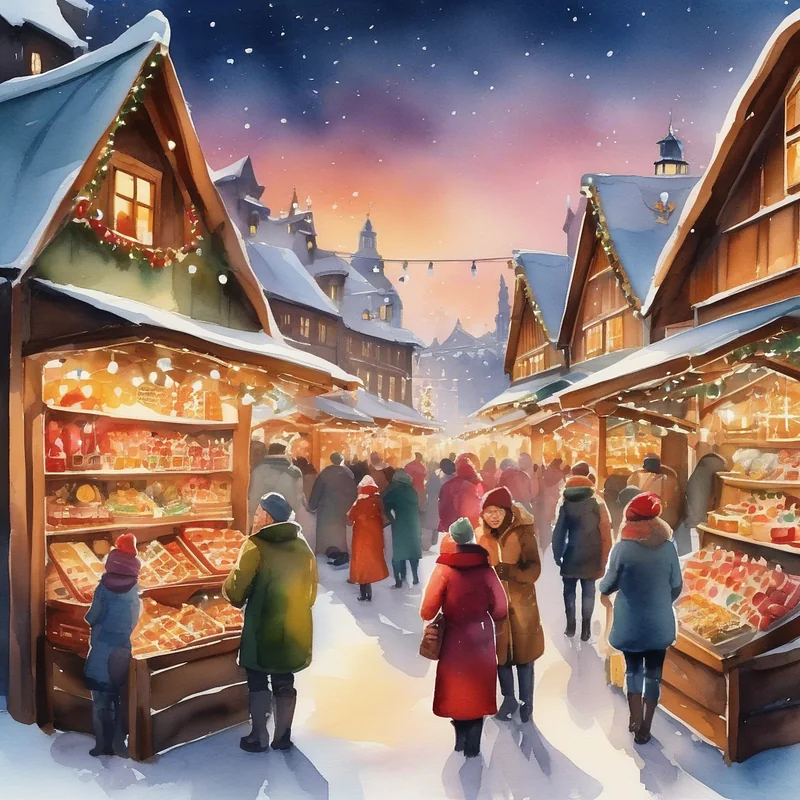 Market Stalls Stable Diffusion prompt example