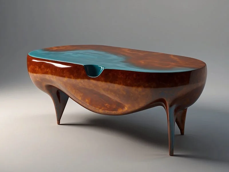 Glazing texture prompt example, Glaze, a table, high resolution, high fidelity:1.1, detailed, photo