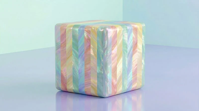 Pearlescent Iridescence pastel color reference
